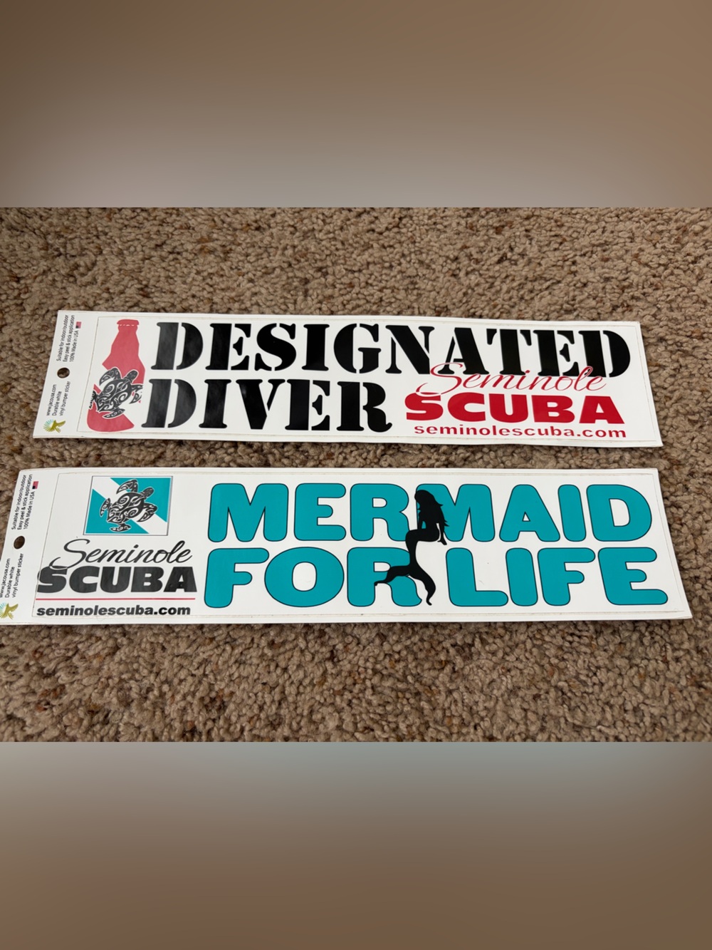 Scuba Vinyl Stickers